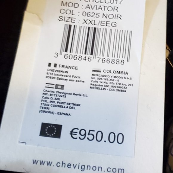 Chevignon Men's Aviator Black Leather Jacket Size XXL - Picture 14 of 14